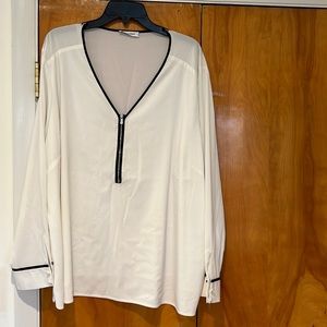 Calvin Klein Zip Blouse 1X